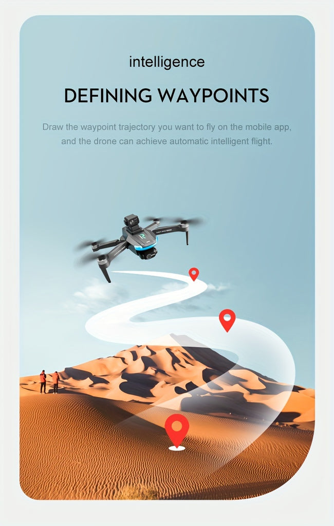 New S9S aerial drone, GPS positioning, Automatic return, Remote-controlled aircraft, High-definition dual camera with 2-axis Self Stabilizing Electronic Anti-Shake Gimbal, Brushless motor, Foldable four axis aircraft