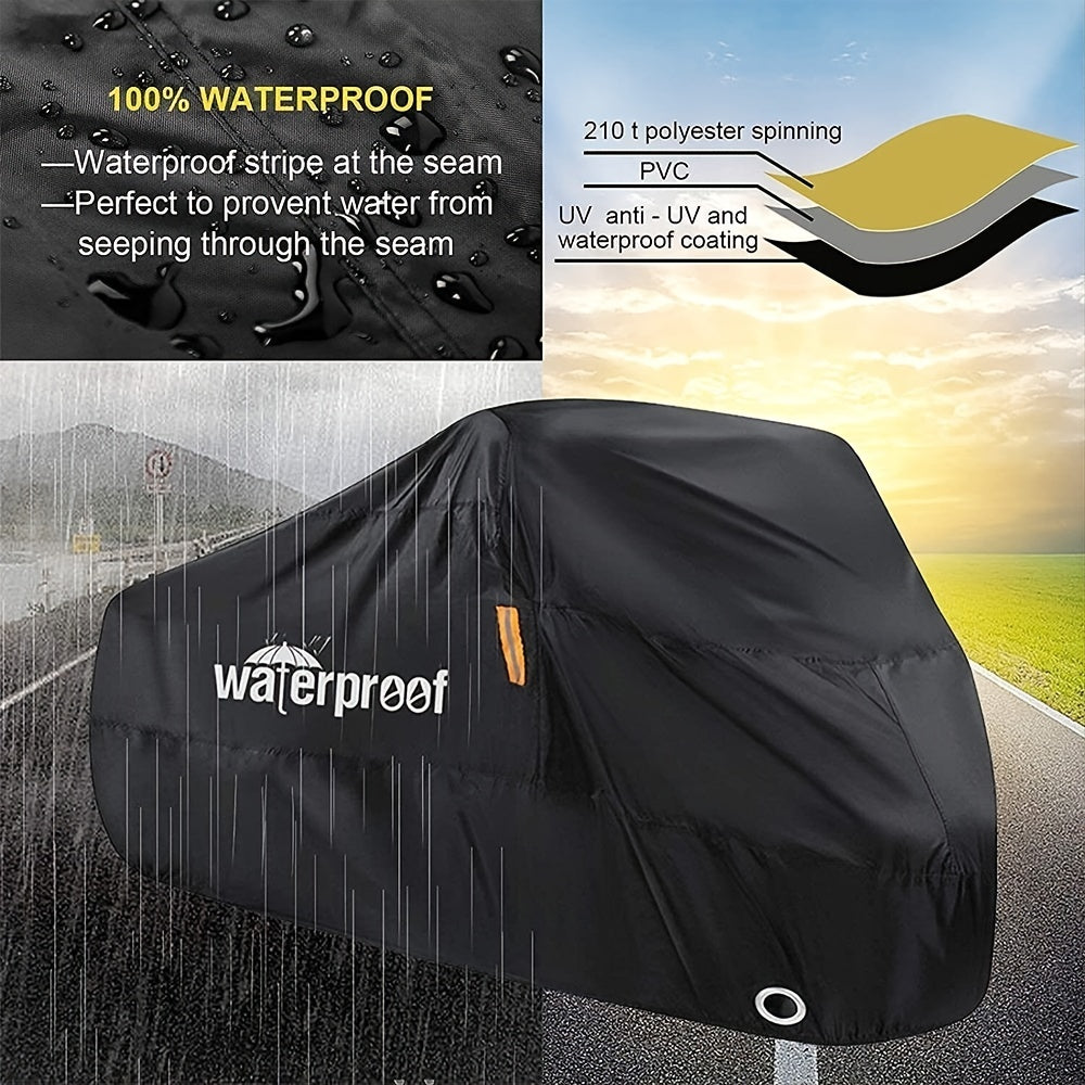 1pc Heavy Duty Waterproof Bicycle Cover - Protect Your Bike from Outdoor Elements