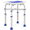 DodiOnline 44-51.5cm Aluminium Frame Shower/Bath Stool - White