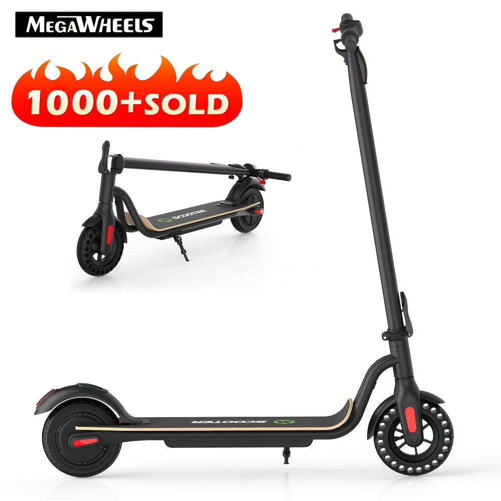 MEGAWHEELS S10 Lightweight And Foldable Electric Scooter for Adults with 8" Wheels, 5.2Ah Battery, 250W Motor, Electronic Brake And Bright LED Headlight, Supports 25km/h Max Speed, 3 Speed Modes And 10-15km Mileage