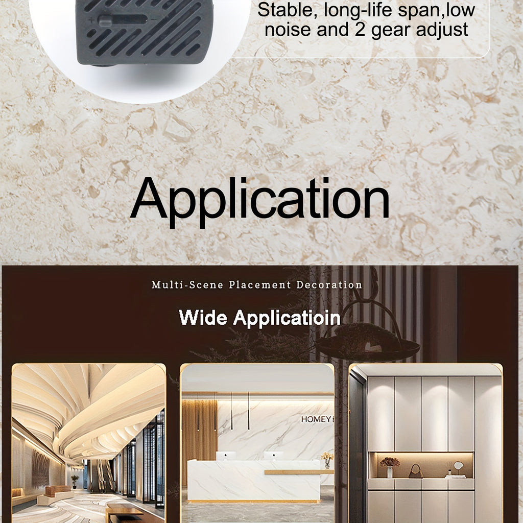 Soothing LED-Lit Tabletop Fountain - USB Powered, Indoor Air Quality Enhancer - Ideal Home/Office Decor & Thoughtful Gift