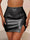 Faux Leather Split Bodycon Skirt, Casual High Waist Solid Mini Skirt, Women's Clothing