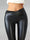 Skinny High Waist Pants, Solid Pu Leather Every Day Pants, Women's Clothing