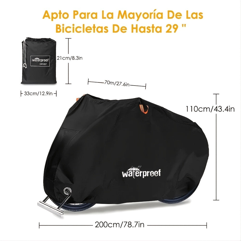 1pc Heavy Duty Waterproof Bicycle Cover - Protect Your Bike from Outdoor Elements