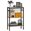 DodiOnline Three Shelf Industrial Side Table, Grey