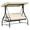 DodiOnline 196L x 117D x 178H cm Swing Chair-Beige/Black