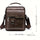 Men's Vintage Faux Leather Shoulder Bag - Adjustable Strap, Casual Business Crossbody for Daily Commute