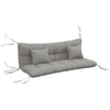 DodiOnline Back and Seat Cushion Replacement with 2 Pillows, Patio Chair Cushions Set with Ties, Light Grey