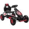 DodiOnline Kids Pedal Go Kart, with Adjustable Seat, Inflatable Tyres - Red