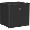 DodiOnline 46 Litre Table Top Mini Fridge, Small Fridge with Ice Box, Reversible Door, Adjustable Temperature and Legs, Mini Fridge for Bedrooms, Home Office, Black