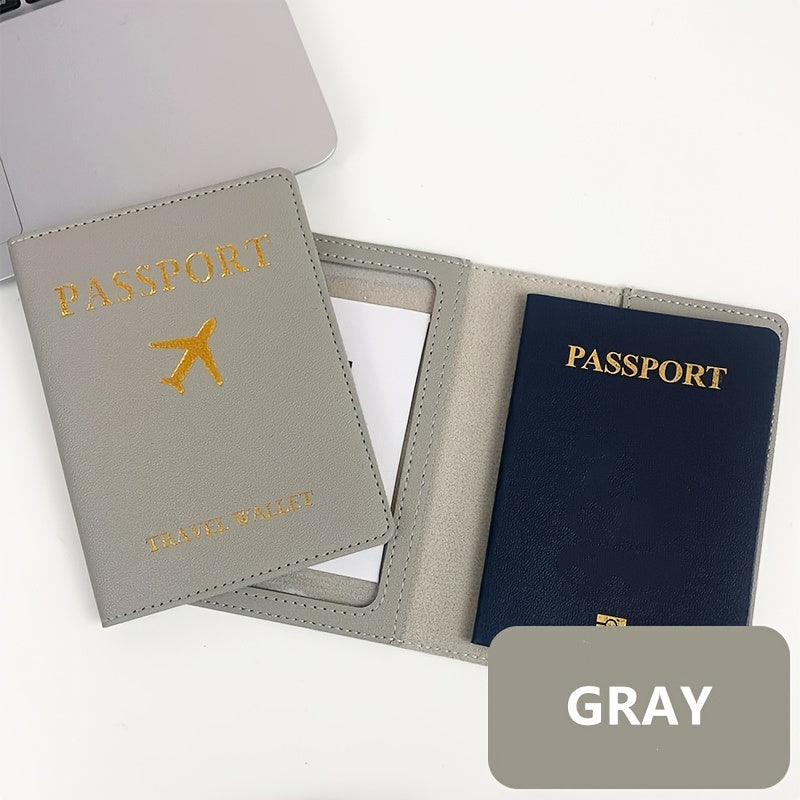 PU Leather Passport Holder, Waterproof Passport Cover For Travel, Passport Wallet