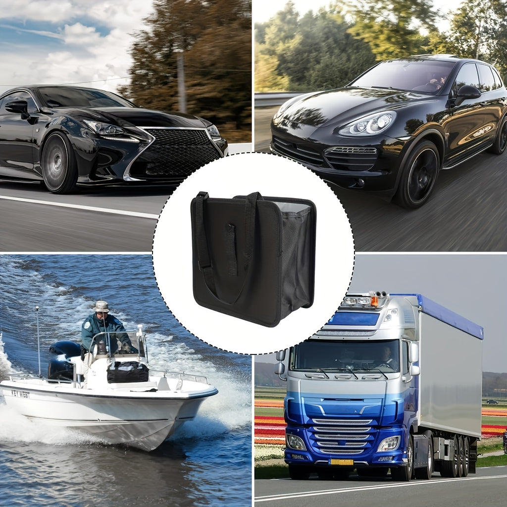 Foldable Car Trash Can, Hanging Waterproof Leakproof Trash Can Storage Bag For Car With Large Capacity, Car Interior Accessories For Women & Men Gift