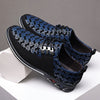 Men's Plus Size Faux Leather Casual Shoes, Formal Dress Anti-skid Lace-up Shoes For Business Office, Spring And Autumn