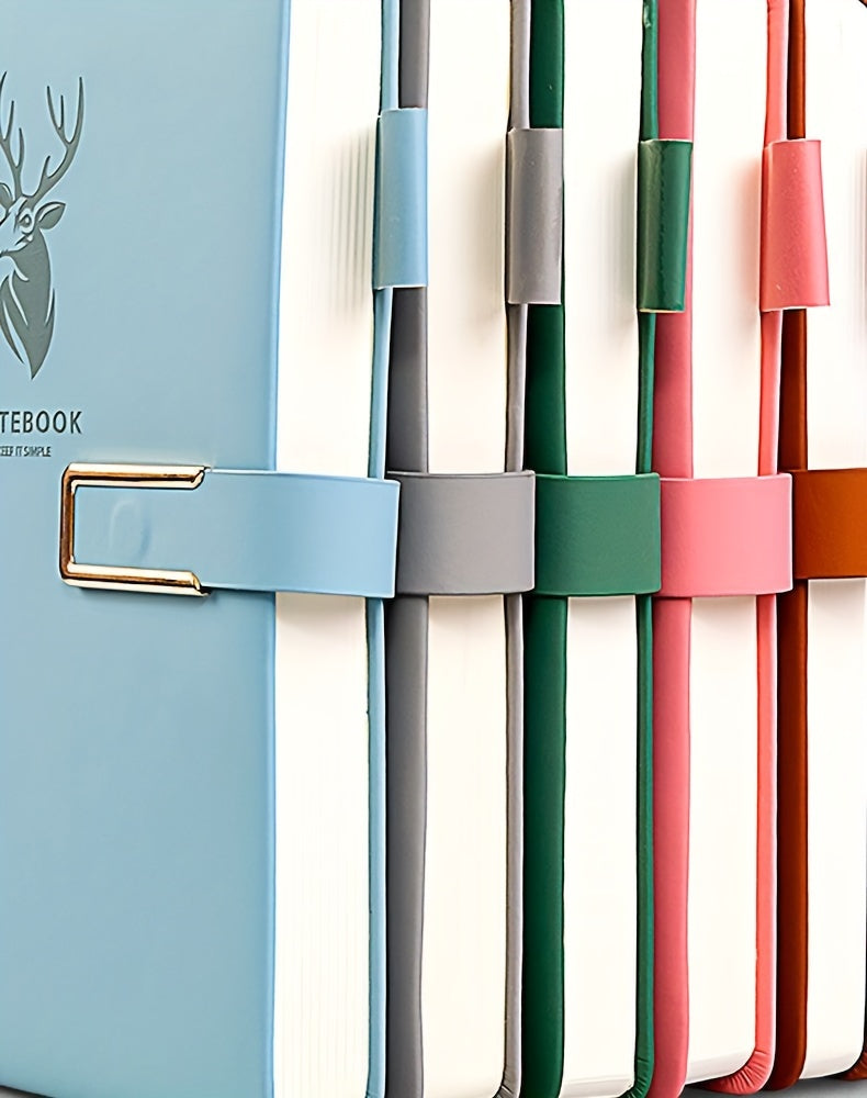 360 Page Premium Faux Leather Buckle, Soft Faux Leather A5 Notebook Suitable For Home, Office, And Study