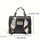 Elegant Faux Leather Crossbody Mini Bag - Secure Turn-Lock, Removable Strap, Versatile Top Handle in Solid Color