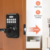 Keyless Entry Door Lock With Handle, Zowill Electronic Keypad Deadbolt Door Locks Handle Lever, Front Door Lock Set, Digital Door Lock, Auto-Locking, Anti-peep Code Door Handle Lock