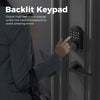 Keypad Door Lock with Handle, Keypad Deadbolt Door Lock, Electronic Keyless Entry, User Pin Code, One Time Code, Mechanical Key, Backlit Keypad, Auto Lock, Long Battery Life (Not Include  Battery), Easy To Install