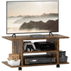 DodiOnline Modern TV Cabinet Stand Storage Shelves Table Mobile Bedroom Furniture Bookshelf Bookcase Rustic Brown