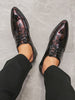 Elegant Men's Oxford Brogue Shoes - Lace-Up Pointed Toe, Durable & Comfortable for Wedding, Business & Office Wear, All-Season Design