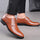 Men's PU Leather Casual Shoes, Anti-skid Lace-up Front Fashion Shoes For Business Office, Spring And Autumn