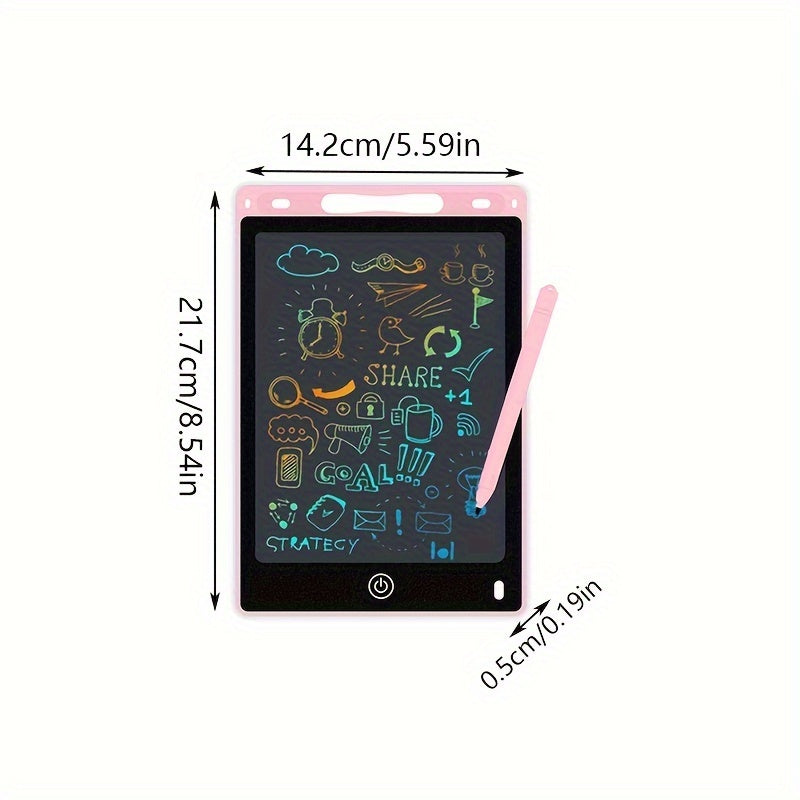 1pcs 8.5-Inch Durable ABS LCD Writing Tablet for Kids, Electronic Doodle Pad with One-Click Erase, Ideal Educational Toy Gift for Birthday, Halloween, Christmas, and Thanksgiving