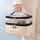 Double-layer Cosmetic Bag Solid Color PU Transparent Wash Handbag Travel Portable Large-capacity Storage Bag