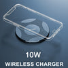 10W Fast Wireless Charger, Compatible with iPhone 16/15/14/13/12/11/8 Series, S23/S22/S21/S20/S10/S9/S8/S7/S6 Series, Note 10/9/8/5 Series, Slim Design for Bedside & Office Desk, Free Cable Included