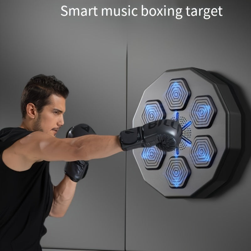 1pc Music Boxing Machine, Training Boxing Equipment, Electronic Intelligent Focus Agile Wall Target, 6 Relaxation Machines For Home Exercise, Valentine's Day Gift, Christmas Gift