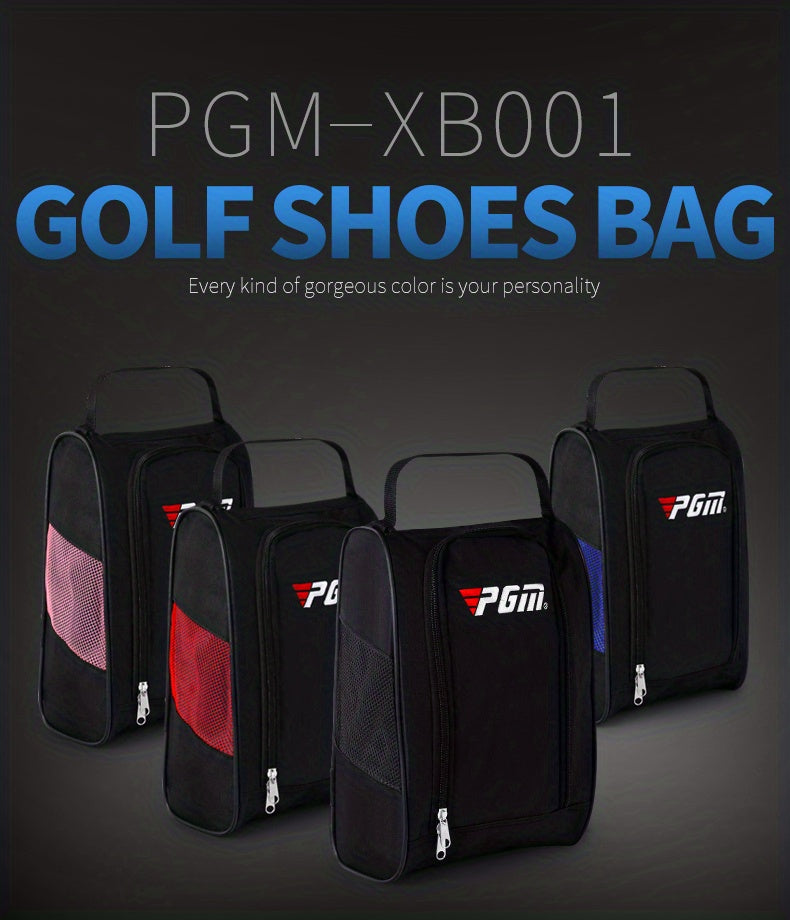 PGM Outdoor Golf Shoes Bags, Colorful Nylon Travel Zippered ConvenientSport Storage Bag XB001