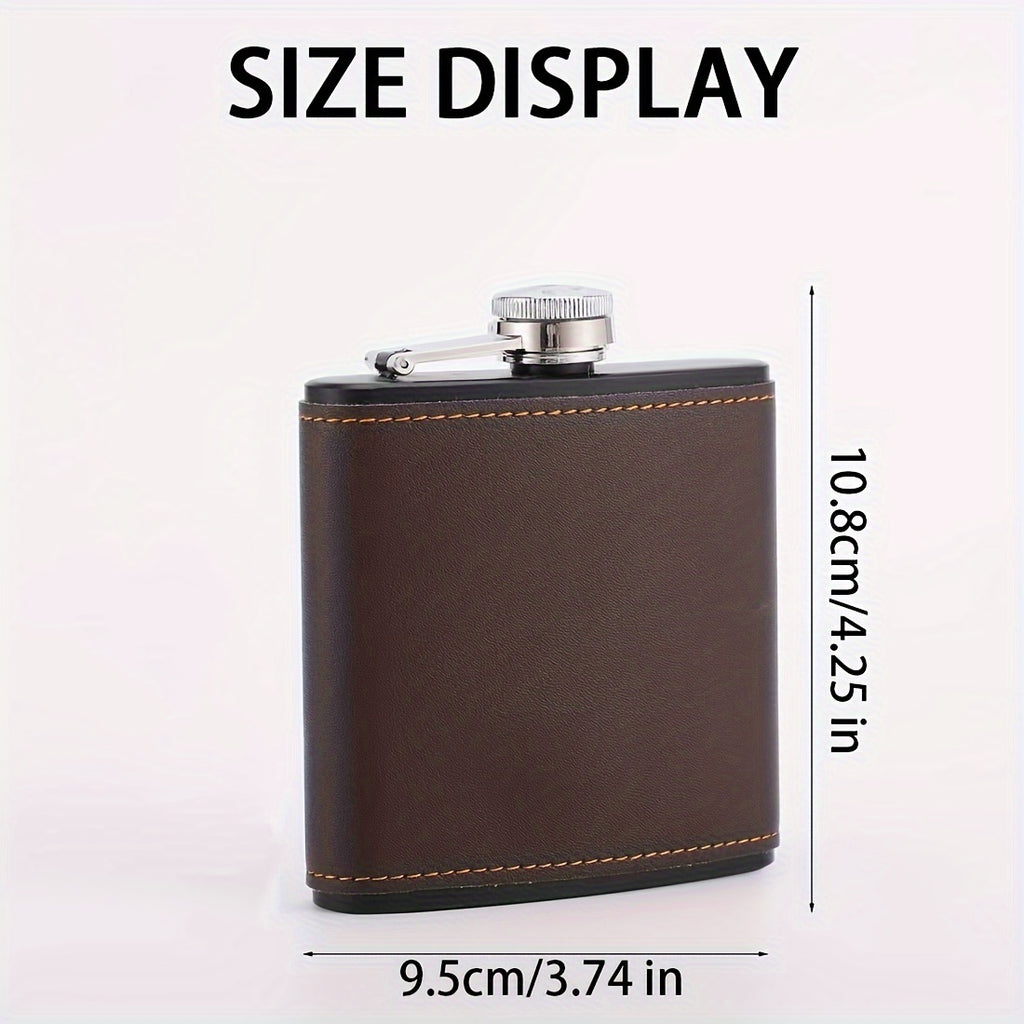 1pc, Men's Personalised Kettle, Leather Kettle, Personalised Kettle, Kettle Leather, Kettle, Mate Kettle, Personalized Flask, Engraved Flask, Groomsmen Gift, Holiday Gifts, Birthday Gifts, Party Favors, School Season Gift, We