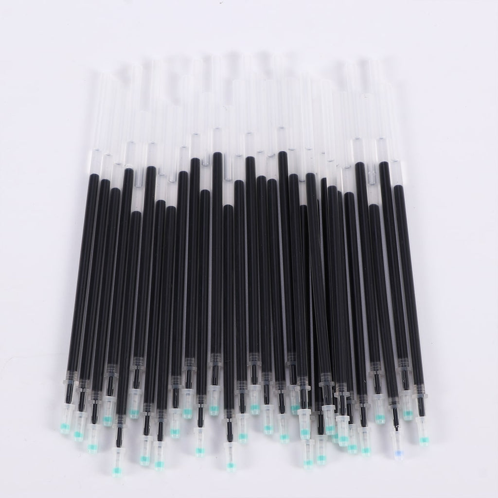 50 pcs Fast-Drying Blue Gel Pen Refill Set - Fine Tip 0.38mm - Ideal for School and Office Use - Pack of 12