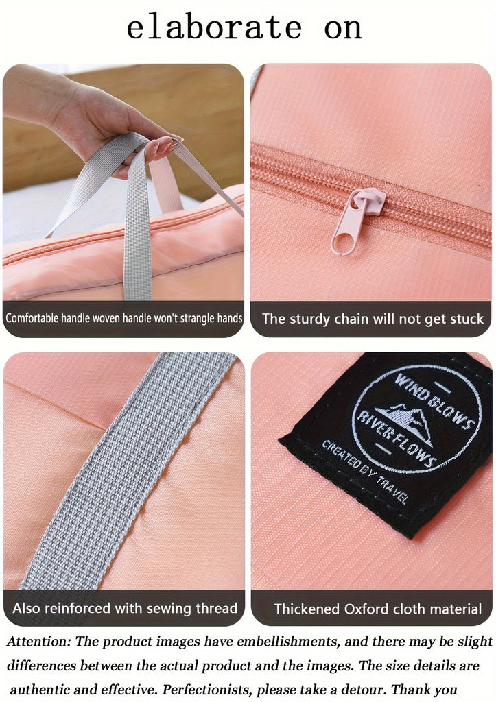 Moving luggage storage bag, foldable storage bag, portable airplane bag, multifunctional large capacity travel bag, briefcase/computer bag