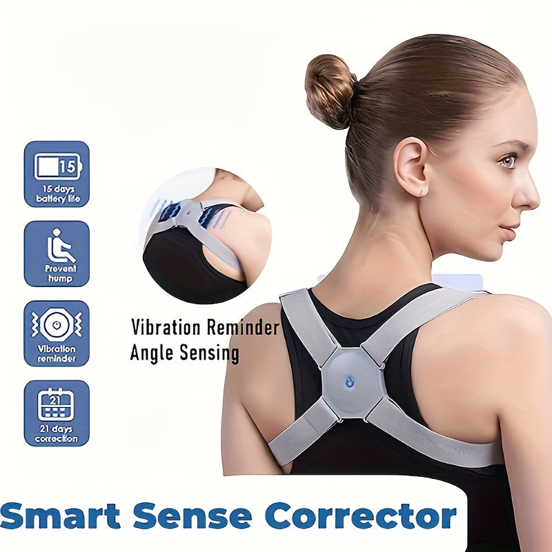 Hump Correction Training Device, Electronic Intelligent Vibration Smart Posture Reminder Back Support Belt