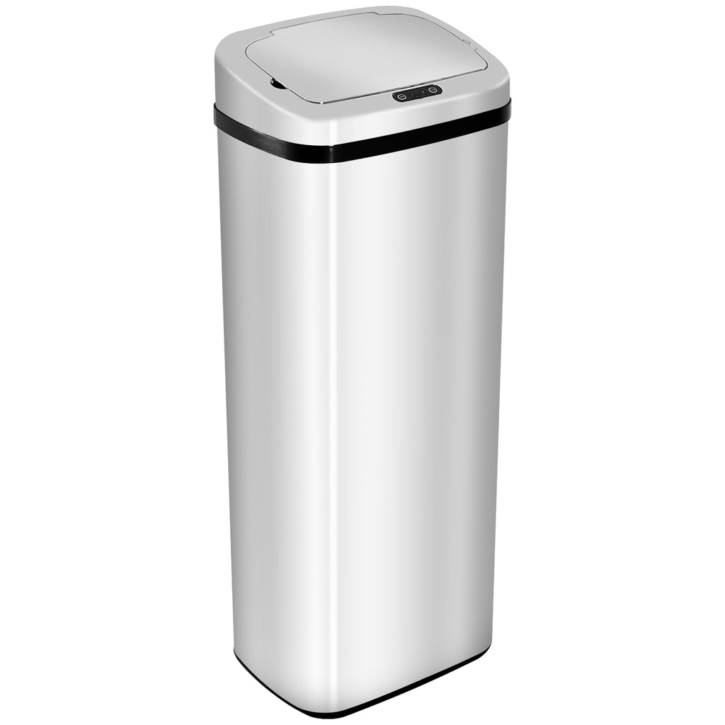 DodiOnline 50L Infrared Touchless Automatic Motion Sensor Dustbin Stainless Steel Trash Can Home Office