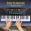 37-Key Portable Electronic Piano Keyboard with Microphone - Christmas & Birthday Gift for Musicians