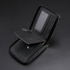 1pc Men's Zippered Short Wallet, Multi-card Holder, PU Leather Folding Wallet