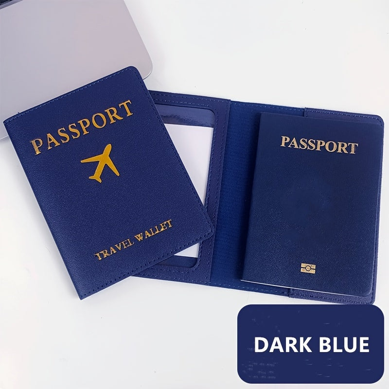 PU Leather Passport Holder, Waterproof Passport Cover For Travel, Passport Wallet