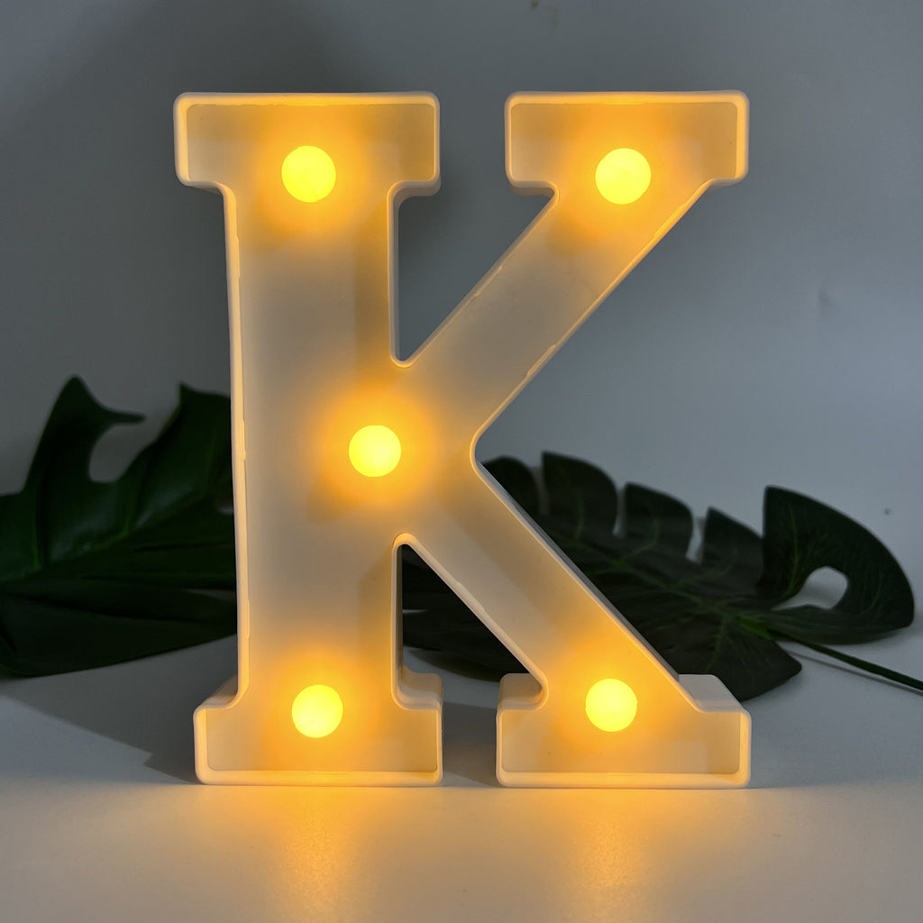 1pc Alphabet Letter LED Lights Luminous Number Lamp Decor, Battery Night Ligh, t For Home Wedding Birthday Christmas Party Decoration Letters Numbers Light, Home Decor