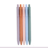 5pcs Vibrant Morandi Color Retractable Press Gel Pens with Medium Point - Ergonomic Signature Writing Experience - Black Ink, Office Stationery Essentials
