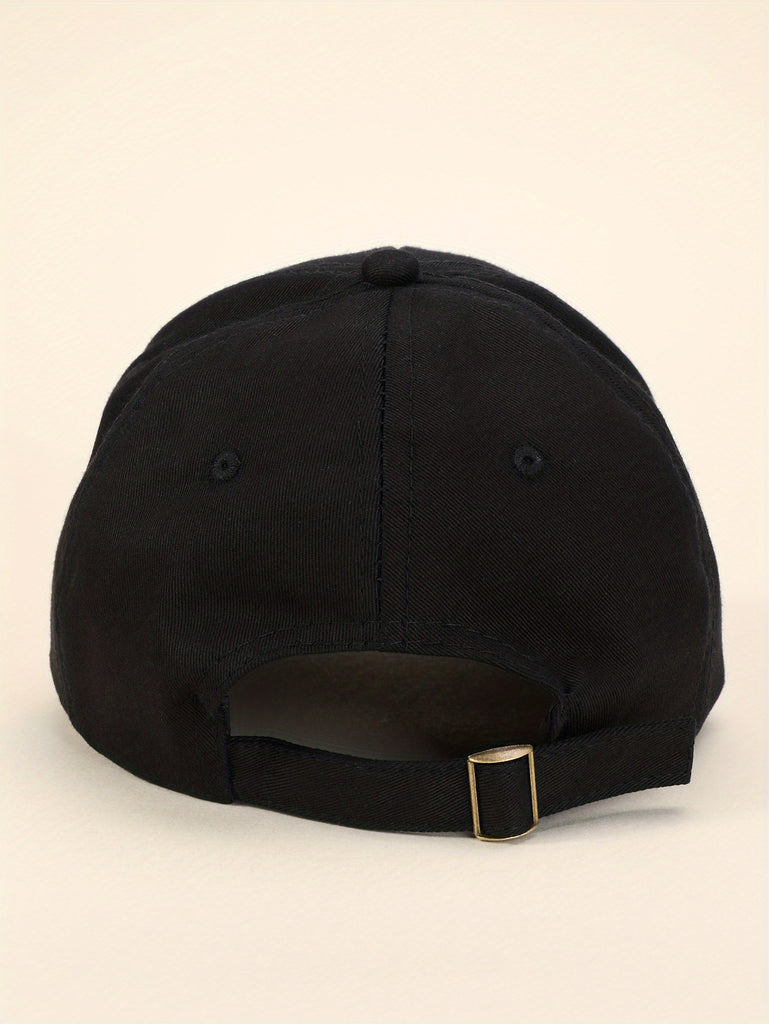 1pc 1pc Unisex Trendy Sunshade Adjustable Baseball Cap With Rivets For Outdoor Sport