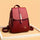 Women Large Capacity Backpack, Solid Color Buckle Decor Daypack, Simple PU Leather SchoolBag For Outdoor & Travel