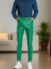 Men's Casual Chic High Stretch PU Leather Pants, Street Style Sexy Pants For Nightclub Party Dinner Performance K-pop