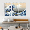 3pcs The Wave of Kanagawa - Famous Painting Print for Living Room and Office Decoration