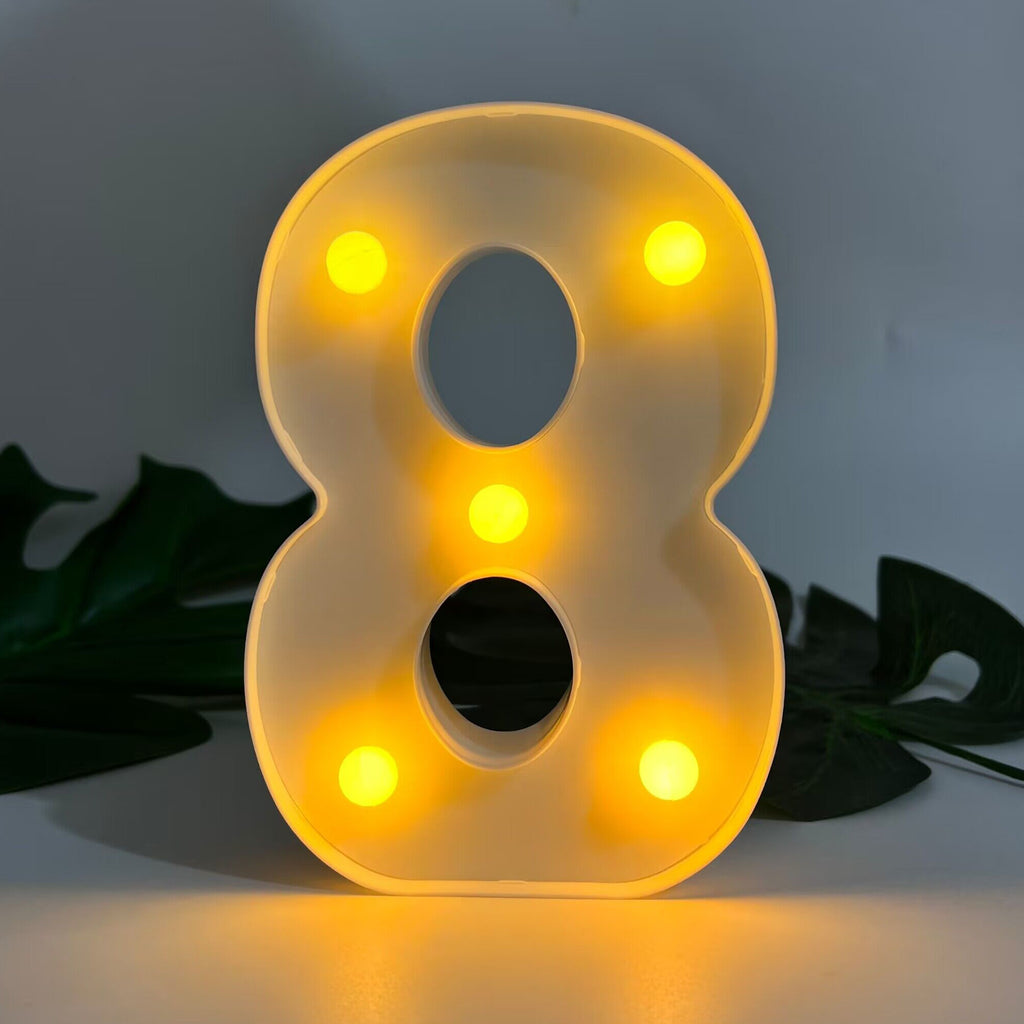 1pc Alphabet Letter LED Lights Luminous Number Lamp Decor, Battery Night Ligh, t For Home Wedding Birthday Christmas Party Decoration Letters Numbers Light, Home Decor
