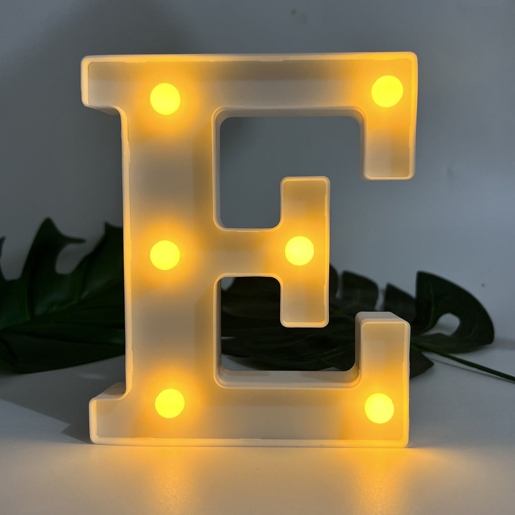 1pc Alphabet Letter LED Lights Luminous Number Lamp Decor, Battery Night Ligh, t For Home Wedding Birthday Christmas Party Decoration Letters Numbers Light, Home Decor