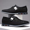 Men's Casual Synthetic Leather Loafers, Anti-skid Slip On Shoes With Rubber Sole For Business Office, Spring And Autumn