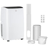 DodiOnline 14000 BTU Air Conditioning Unit, 3-in-1 Portable Air Conditioner, Dehumidifier, Cooling Fan with 3 Speeds, Remote Control, LED Display, 24H Timer, Window Venting Kit, Children Lock, 40m²