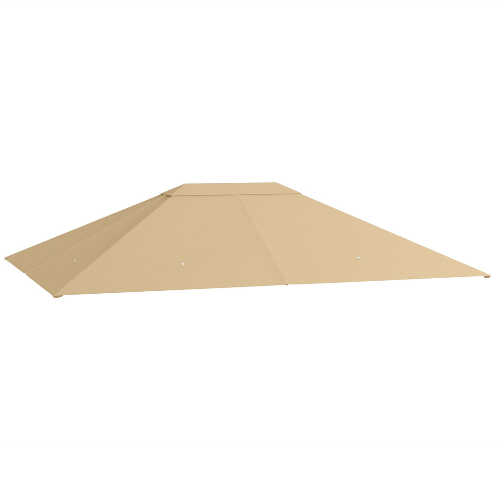 DodiOnline 3 x 4m Gazebo Canopy Replacement Cover, Gazebo Roof Replacement (TOP COVER ONLY), Khaki