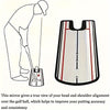 Golf Putting Mirror - Perfect Your Alignment and Swing with Outdoor Training Aid and Swing Trainer Accessory