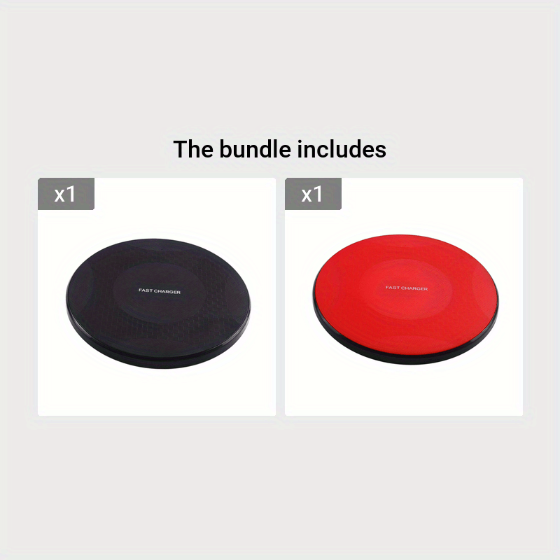 10W Fast Wireless Charger, Compatible with iPhone 16/15/14/13/12/11/8 Series, S23/S22/S21/S20/S10/S9/S8/S7/S6 Series, Note 10/9/8/5 Series, Slim Design for Bedside & Office Desk, Free Cable Included